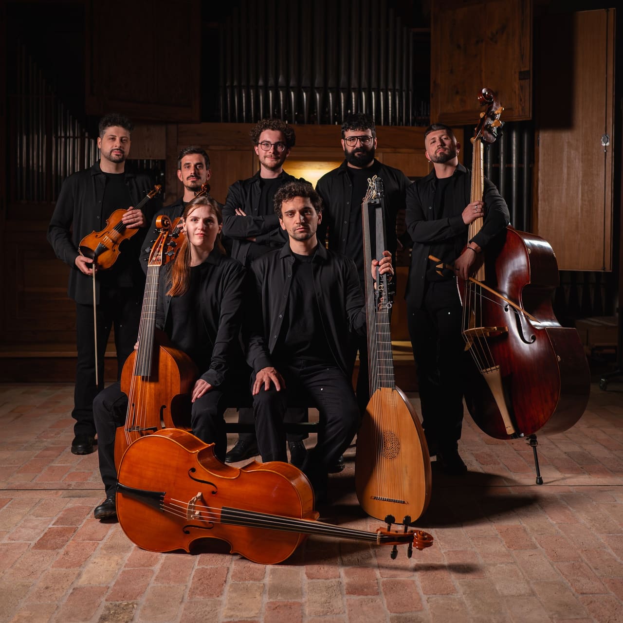 Cantar Segreto in studio, davanti all’organo