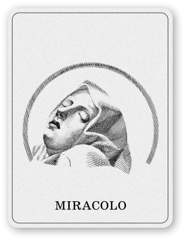 Miracolo — carta del programma con incisione